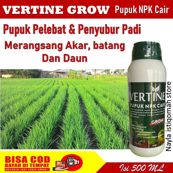 Jual Promo Pupuk Vertine Grow Penyubur Padi Obat Semprot Penyubur Padi Vertine Grow Vertine 4024