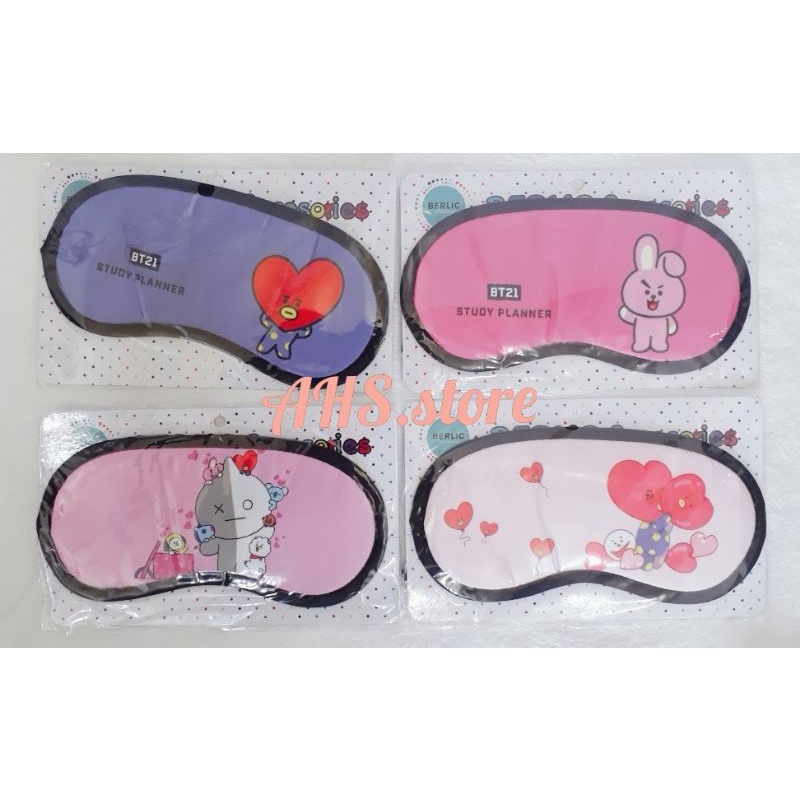 Penutup Mata tidur BTS bt21 sleep eye mask