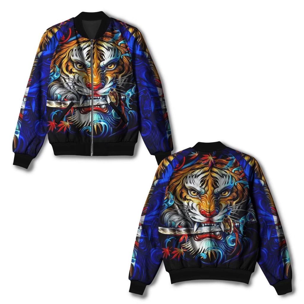 Jaket Sukajan Bahan Lotto Jacket Karakter Jepang Japan Pria Lelaki Laki Cowo Cowok