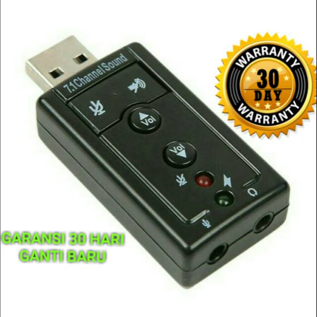 Soundcard USB Channel 7.1 / Sound Card USB Mini 7.1 Channel / Soundcard Eksternal