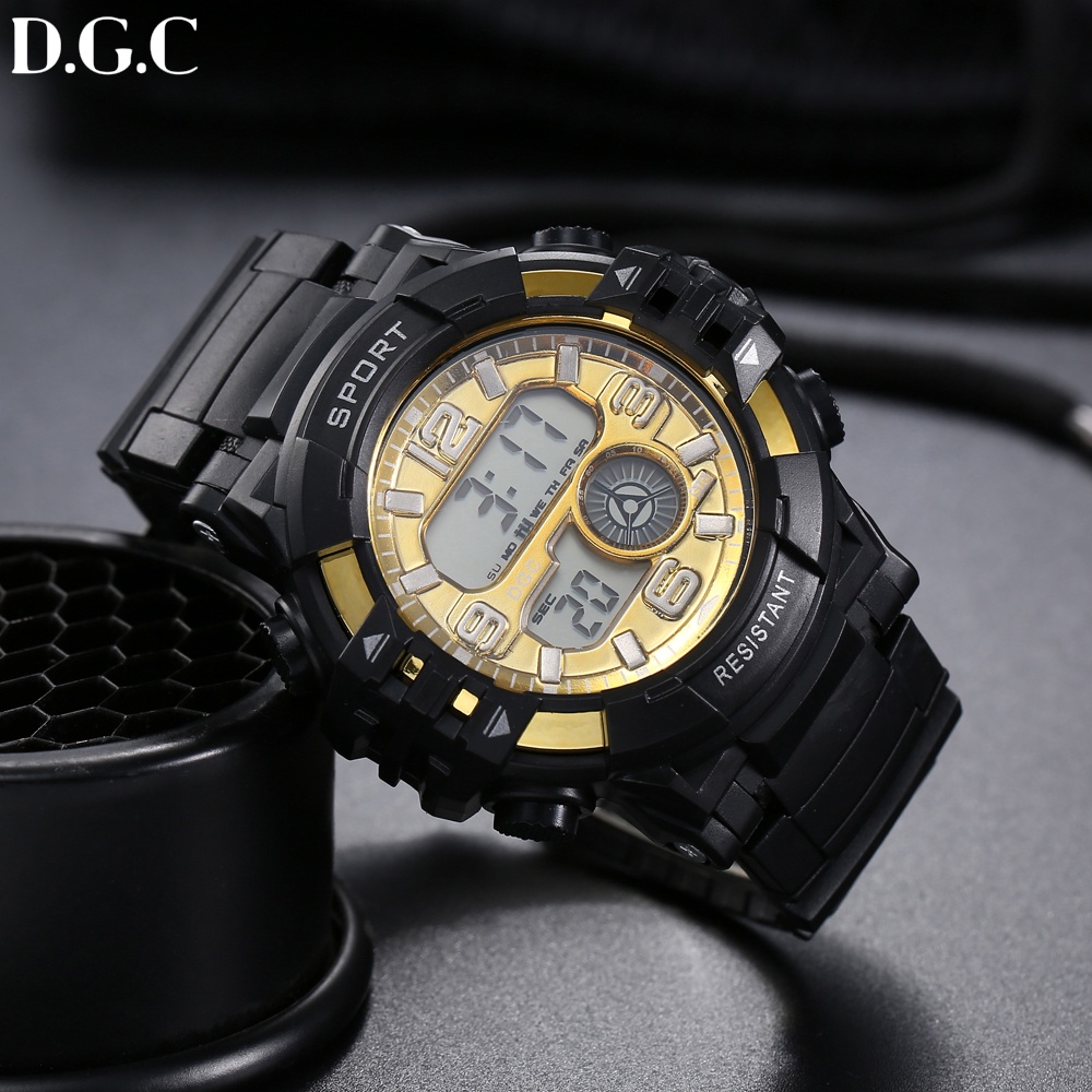 COD FASHION WATCH RUBBER JAM TANGAN PRIA SPORT IMPORT DUAL-TIME COOL DIGITAL MURAH JAM DIGITAL DGC M163