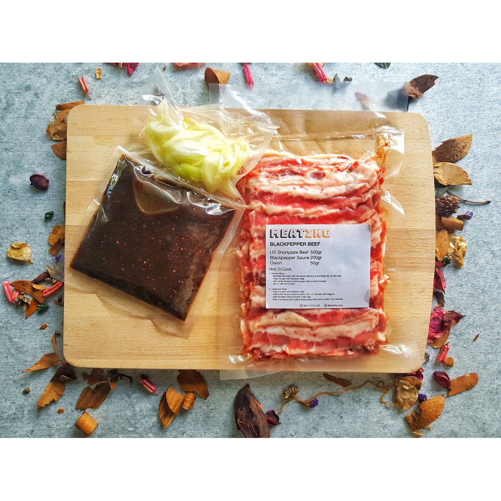 

US Short-Beef 500gr & Black Pepper Sauce (READY TO COOK)