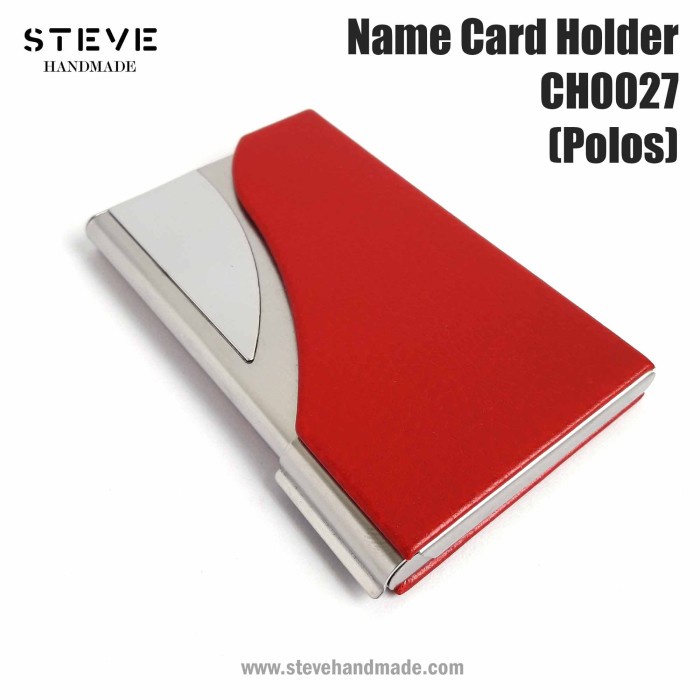 

Tempat Kartu Nama Pu Leather + Stainless Steel Card Holder Ch0027 029