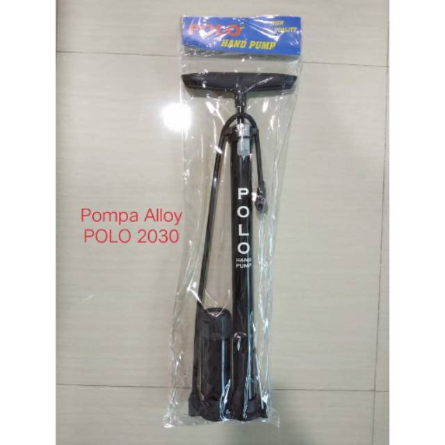 Pompa Angin sepeda Polo Alloy Hitam / Kumpo sepeda Hitam