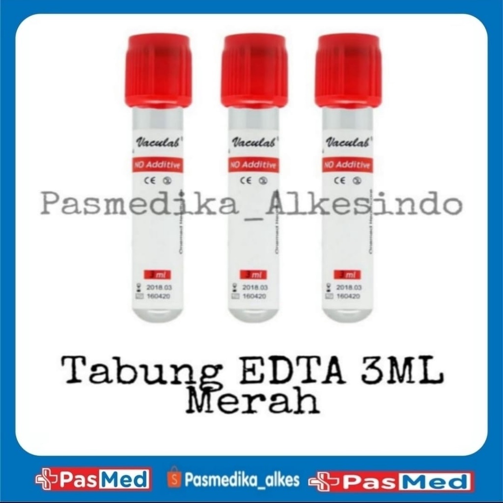 Jual Eceran Tabung Edta Ml Merah Ungu Shopee Indonesia