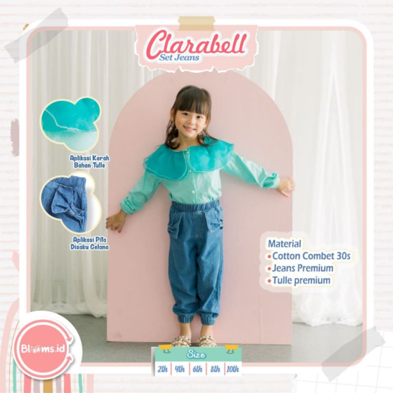 CLARABELL SET JEANS BLOOMS.ID STELAN ANAK CEWE