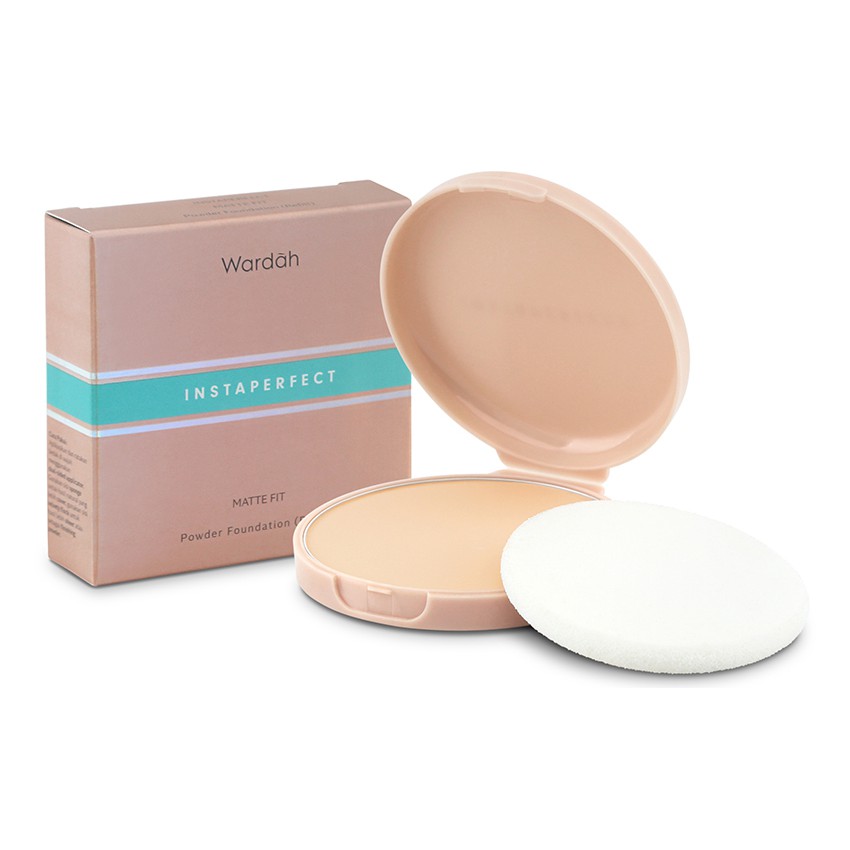 REFILL Instaperfect Matte Fit Powder Foundation13gr / Two Way Cake Wardah / Bedak Padat