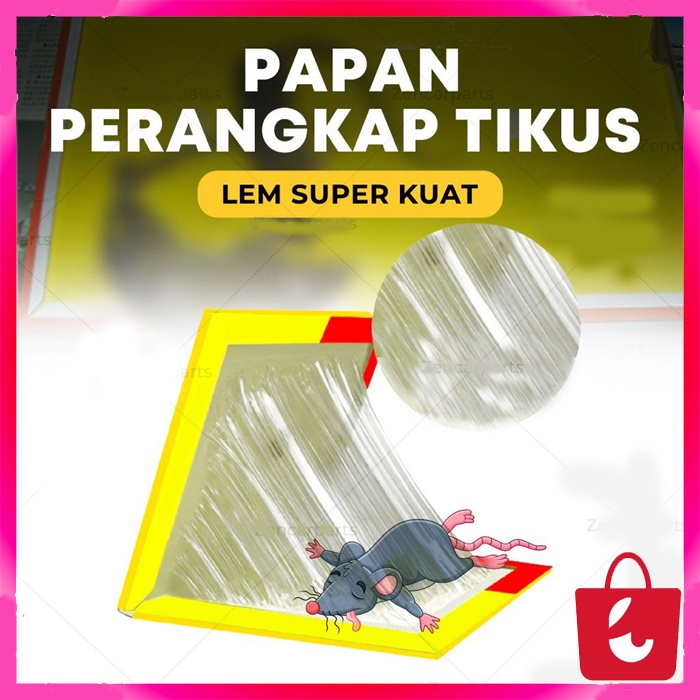 ✅ BISA COD Lem Tikus Papan Jebakan Perangkap Tikus Siap Pakai Buku Super Lengket Glue Board Mouse Rat Trap