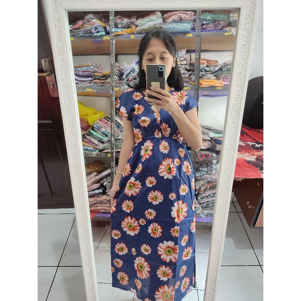 DRESS MANOHARA PANJANG POLOS RAYON BALI