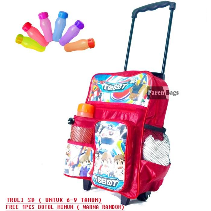 Tas Troli Anak Laki Laki / Tas Roda Anak Sd / Tas Koper Anak