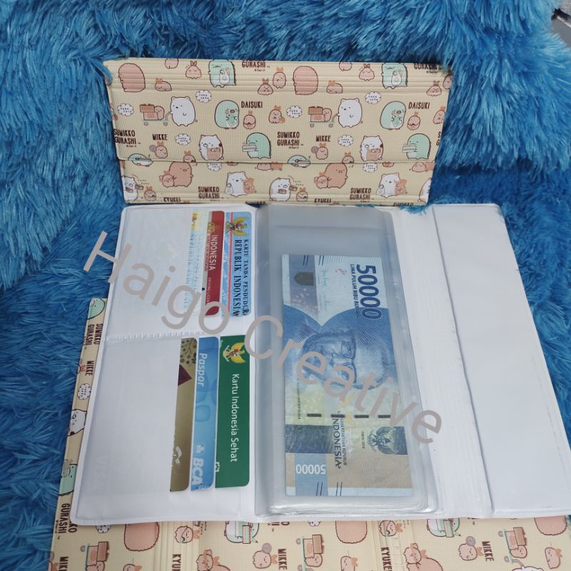 DOMPET SUMIKKO GURASHI KARAKTER WARNA ( CREAM ) - DOMPET DISIPLIN KEUANGAN BULANAN