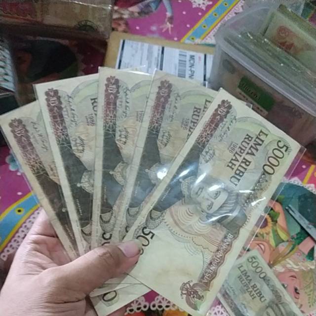 Uang kuno 5rb 5000 teuku umar tahun 1986 rp 5000 teuku umar rp.5000 teuku umar uang kuno 5000 rupiah