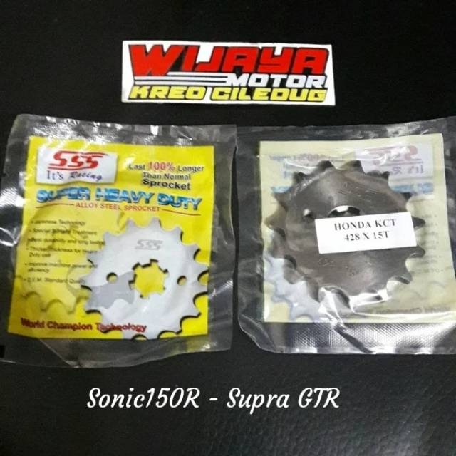 Gear gir Depan SSS Sonic150R / Supra GTR / Sonic 150R size 428