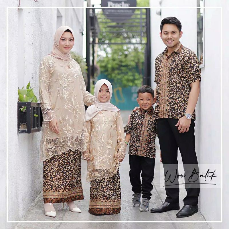 Brukat Amelia Couple Keluarga • Sarimbit Batik • Couple Batik • Brukat TERBARU •