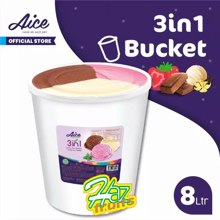 

Aice Family Bucket 3 in 1 Ice Cream 8 Liter