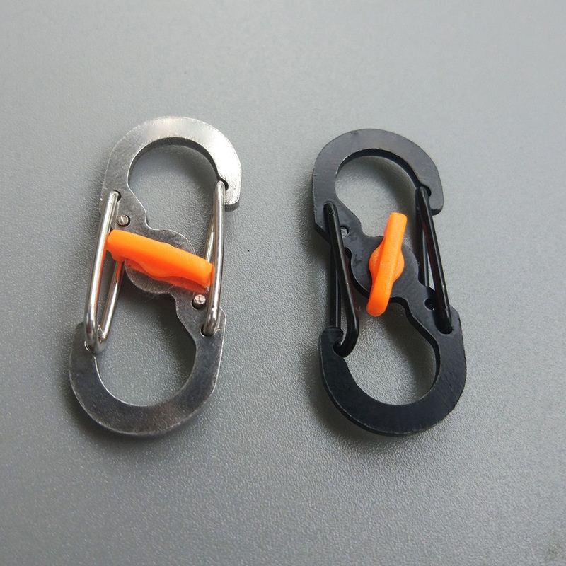 1 Pc Gantungan Kunci Carabiner Bahan Aluminum Alloy Anti Maling Untuk Camping