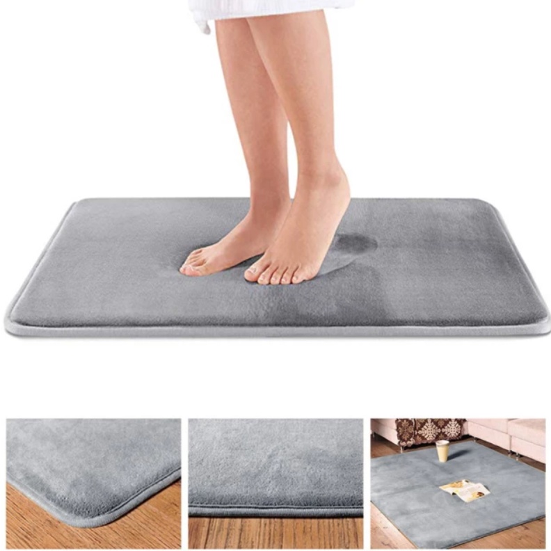 Keset Kaki Lantai Dapur Ruang Tamu Alas Kaki Kamar Mandi Hotel Teras Rumah Halus Premium Quality Super Comfortable Soft Absorbent Anti Non Slip Baths Mat Memory Foam Pads Floor Carpet Bedroom Living Room Rug Side