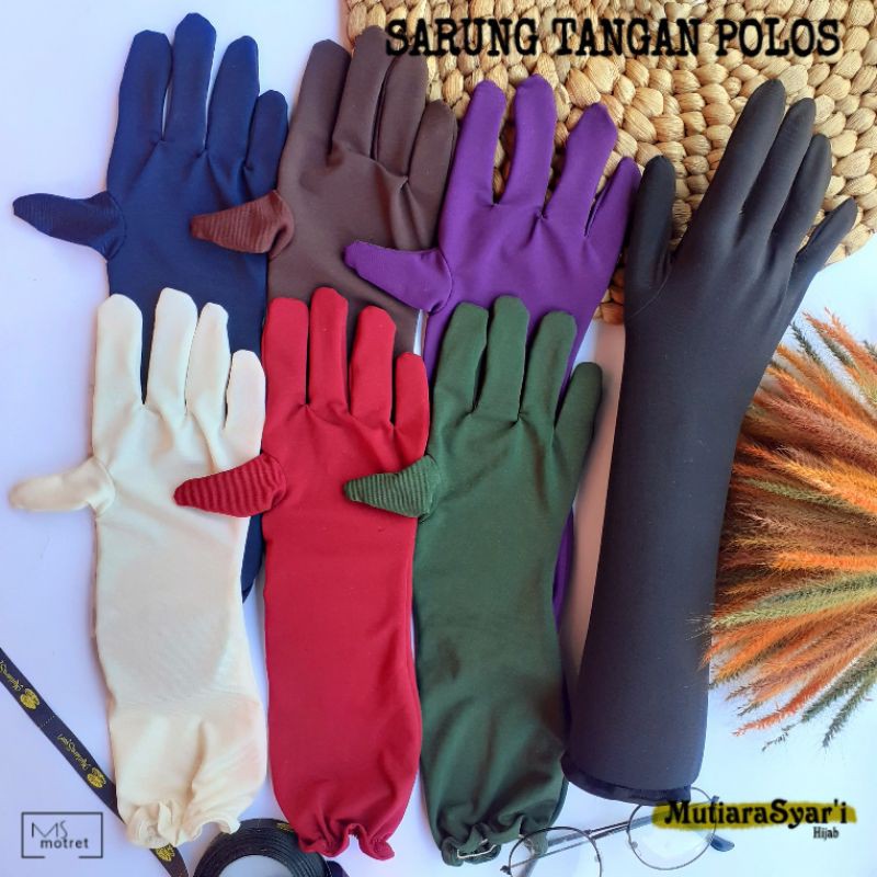 SARUNG TANGAN POLOS MUSLIMAH TOUCHSCREEN