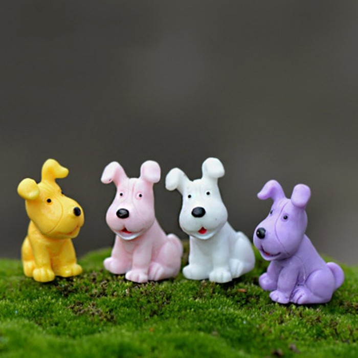Miniatures - Terrariums - Fairy Garden - Animal_Dogs (4pcs)