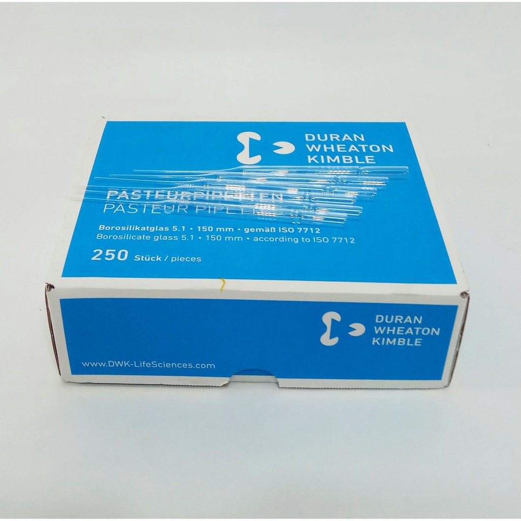 PIPET TETES 250mm panjang. PIPET PASTEUR. Pipette. Borosilicate Glass 5.1. 250pcs/Pack. DURAN
