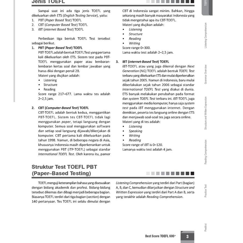Jawaban Toefl Exercise 5 Reading Guru Paud