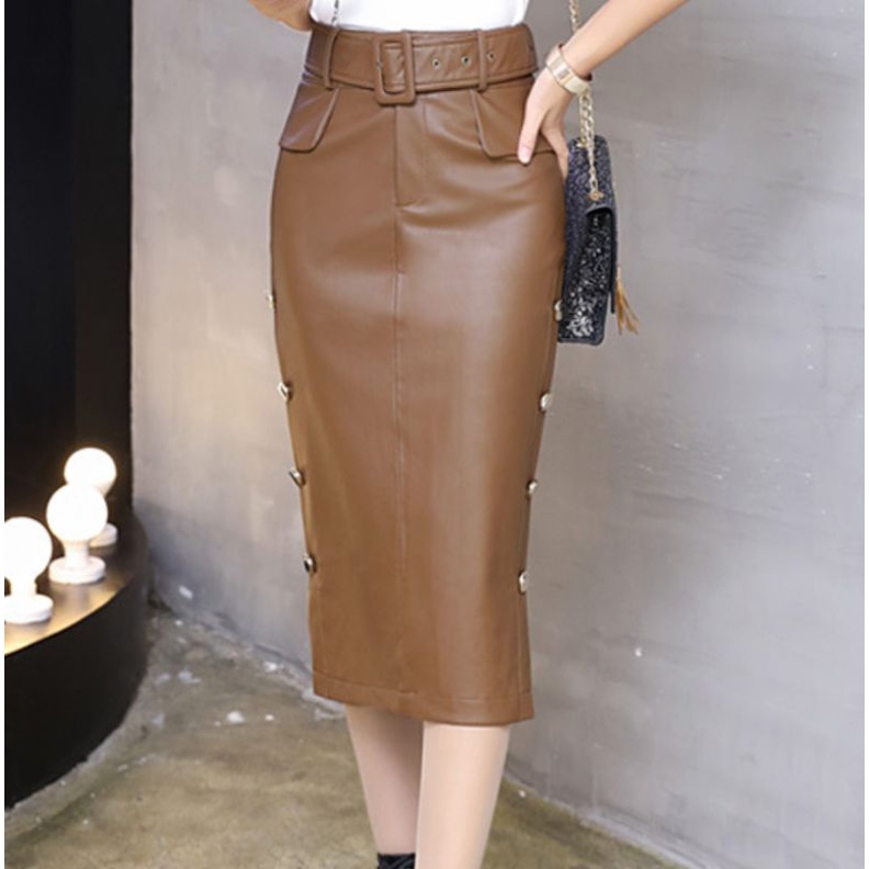 Rok span wanita/rok wanita/Rok kantor wanita Elegan kasual Vintage