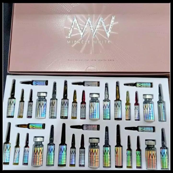 Penghilang Bekas Jerawat - Miracle White Pink Mw Glow Box Pink