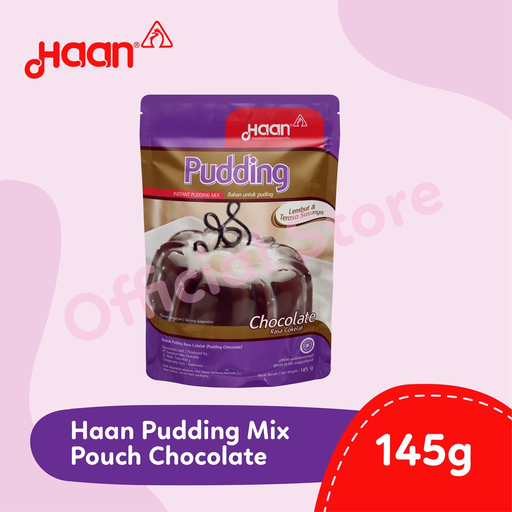 

HAAN PUDDING CHOCOLATE 145gr - BAKING PREMIX FLOUR