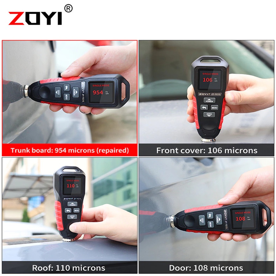 Zoyi ZT-TC13 Coating Thickness Gauge Alat Ukur Ketebalan Cat