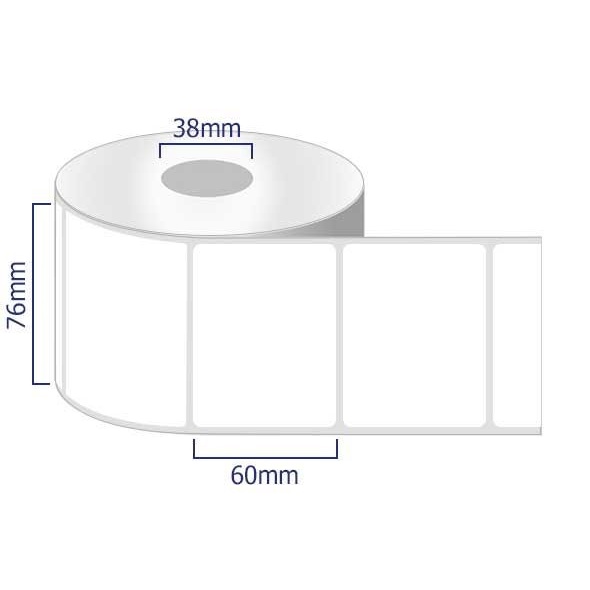 LABEL THERMAL 76X60 GAP 1 LINE KERTAS STIKER THERMAL RESI 76X60 PRINTER LABEL THERMAL XP360B