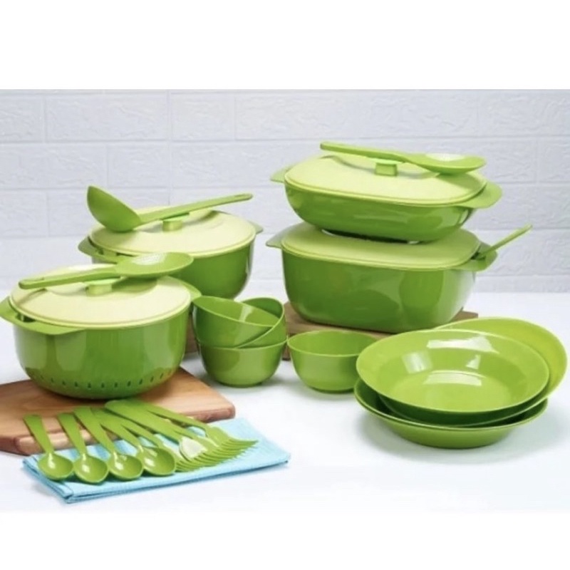 set makan / set prasmanan isi 16 / wadah set /prasmanan serving set 16/ wadah sayur / set alat makan