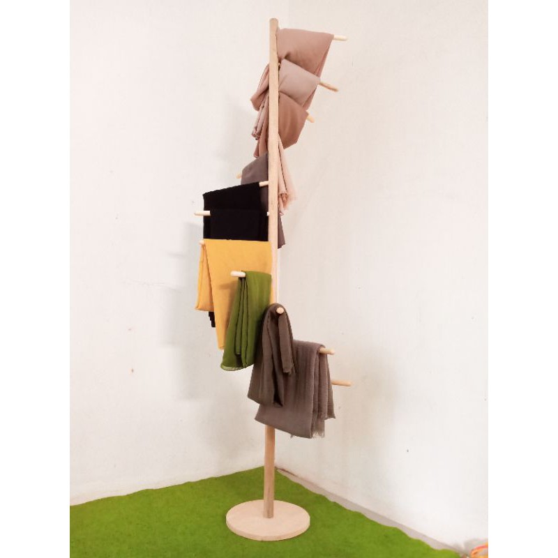 STANDING HIJAB / RAK HIJAB / GANTUNGAN RAK PORTABEL/RAK HIJAB GANTUNG/RAK KERUDUNG/RAK KERUDUNG GANT