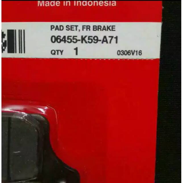 AbqoryPart___Dispad Depan HONDA VARIO 150 TH 2018 06455-K59-A71