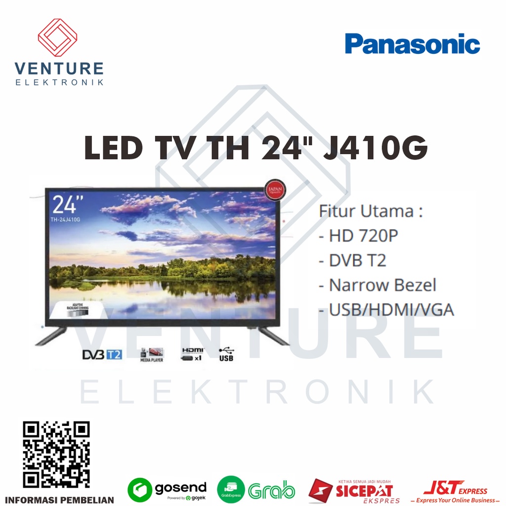 PANASONIC TH-24J410G / 24J410G HD Digital LED TV 24 Inch