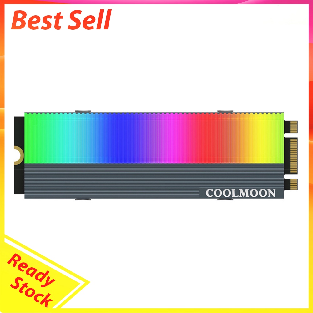 COOLMOON CM-M7S M.2 SSD Heatsink Cooler 2280 ARGB Solid State Disk Radiator