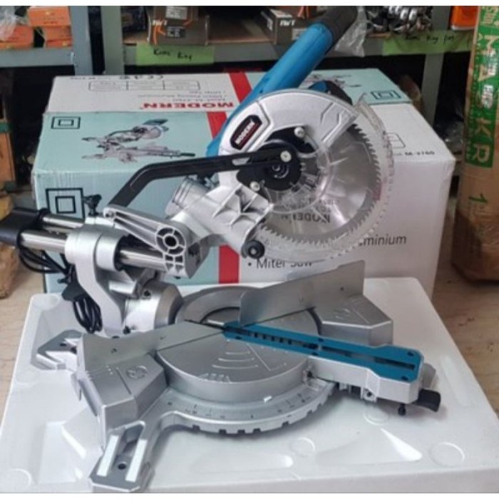 MODERN MESIN MITER SAW 7" MITRE SAW 7 INCH SLIDING POTONG KAYU M-3760