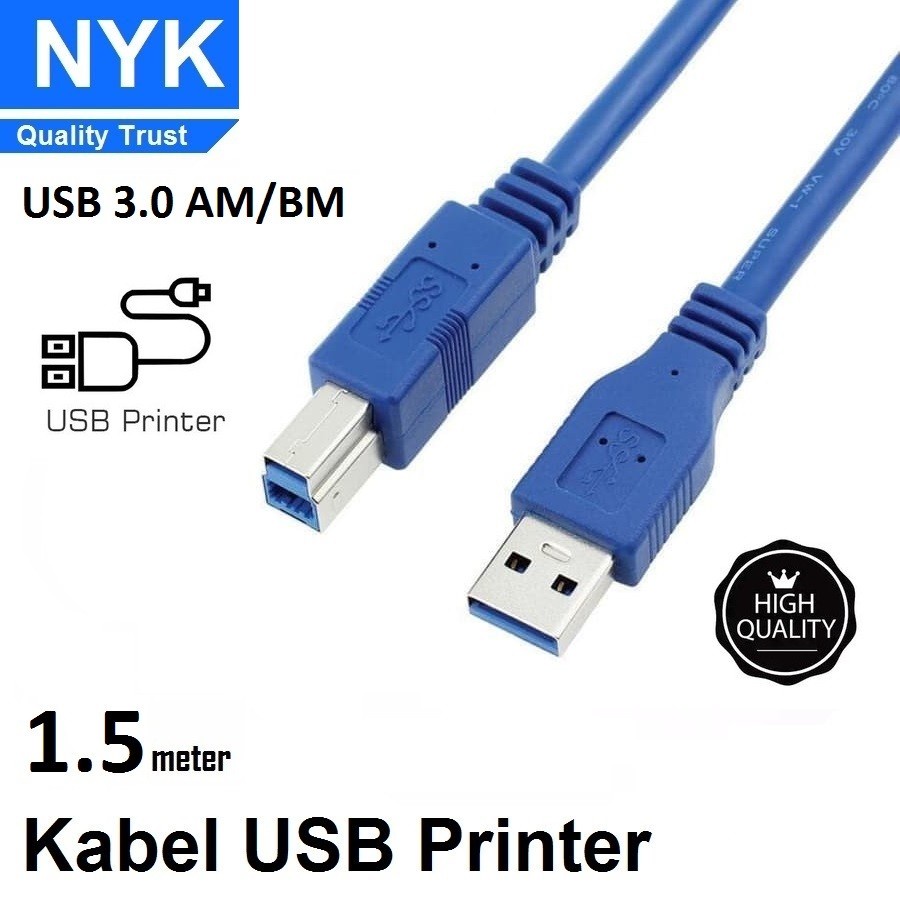 KABEL USB PRINTER NYK 1.5M V3.0