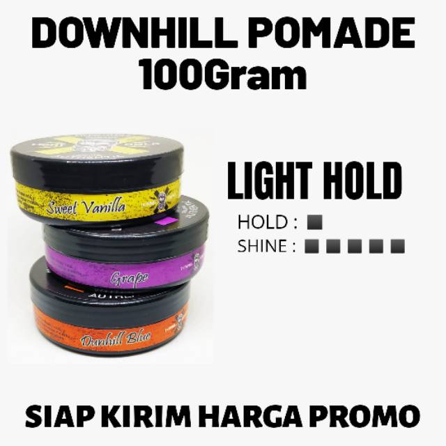 Downhill Pomade Oilbased  besar 100gram aroma grosir murah 11 Aroma