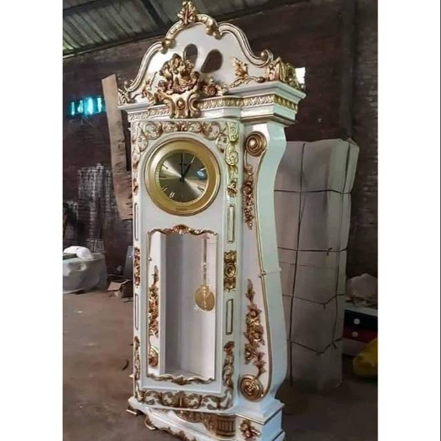 Jam hias bagong lemari jam hias jati