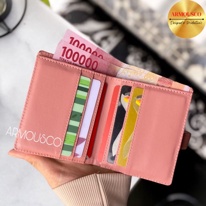 CARD HOLDER ARMOUS CARD SLOT / DOMPET KARTU UANG MINI WANITA PRIA MULTI SLOT MURAH