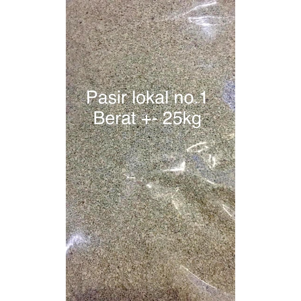 Pasir Lokal kucing no.1 2 3 - 25kg - karung - GOJEK -GRAB INSTANT ONLY