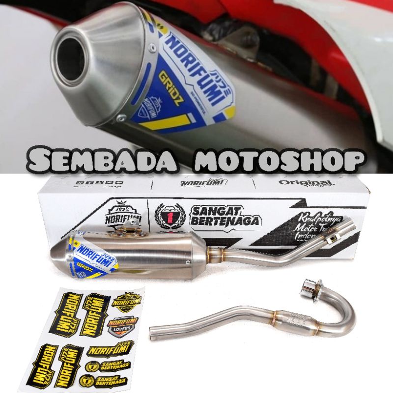 Knalpot Norifumi Original GRIDZ CRF 150L KLX 150 BF DT WR 155 Knalpot GRIDZ Norifumi