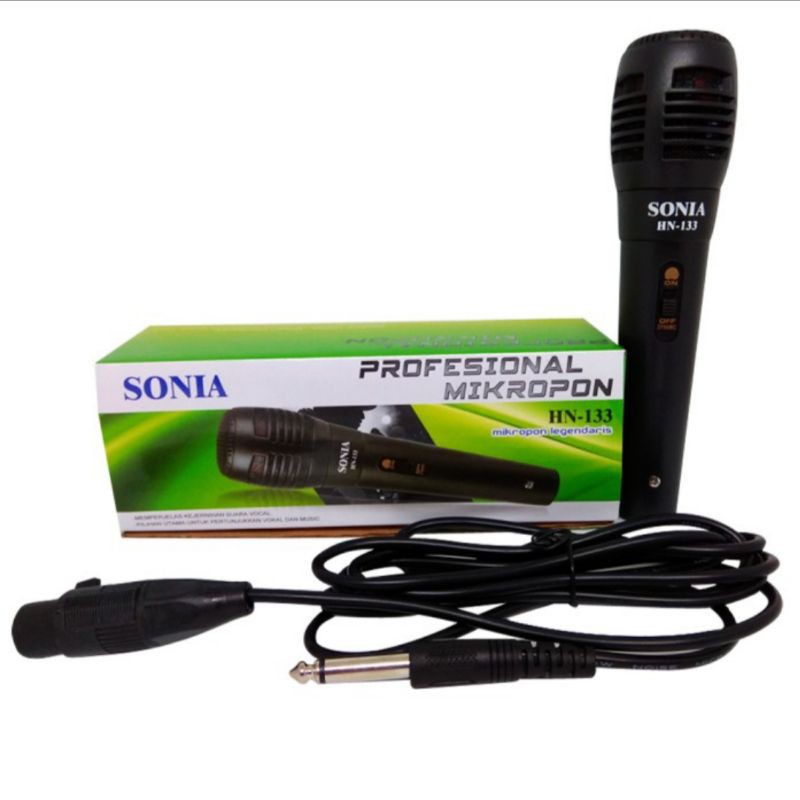 MIC - MiCROPHONE KABEL SONIA HN 133//MIC MURAH//MIC KARAOKE SONIA HN-133 - BISA COD