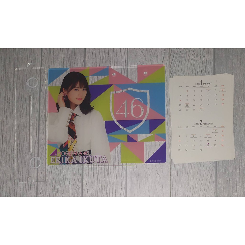 Acrylic Calendar Desktop Ikuta Erika Nogizaka46 2019
