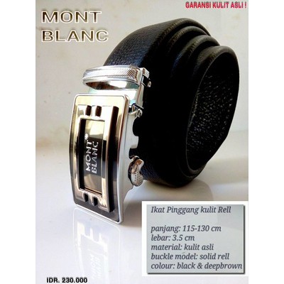 IKAT PINGGANG KULIT ASLI MONTBLANC MB01,SABUK KULIT PRIA