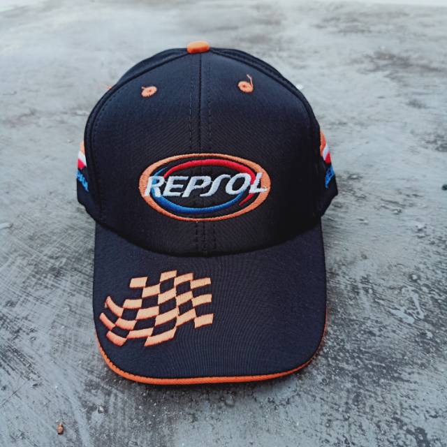 Topi Baseball anak otomotif full bordir repsol honda