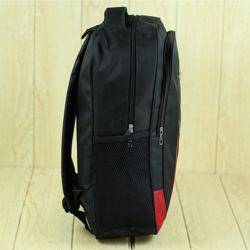 Tas Punggung Cowok Pria Laki Laki Sekolah Ransel Elite Polo List Merah