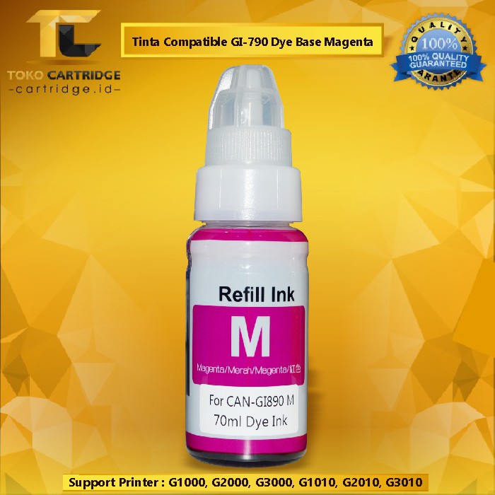 Tinta Refill Compatible GI-790 GI790 Dye Base Magenta 70ml