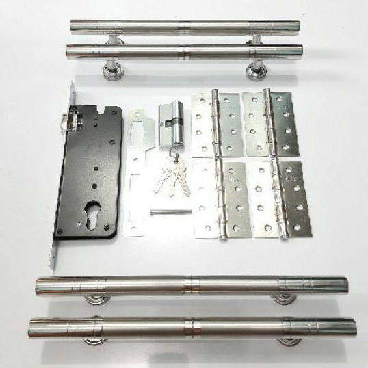 PEGANGAN PINTU RUMAH 30CM SULING 34V 30.01 VETANO 2PASANG + BODY PELOR + ENGSEL PLAT