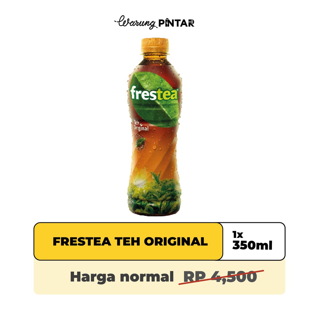  Frestea  Teh Original Botol  PET 350ml 1 Botol  Shopee 